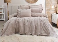 Постільна білизна Washed Cotton Saheser - Rocco Bej (Туреччина), євро